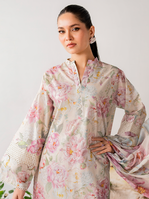 Sapphire Digital Printed Lawn Unstitched 3 Pcs Suit For Women-BE3010/BR14909