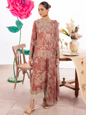 Sapphire Embroidered & Printed Lawn Unstitched 3 Pcs Suit For Women-BE3011/BR14910