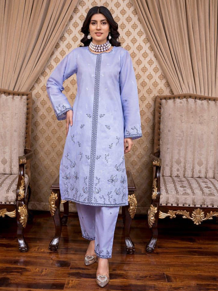 Saya Embroidered Lawn Unstitched 2 Pcs Suit For Women-BE3106/BR14996