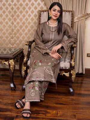 Saya Embroidered Lawn Unstitched 2 Pcs Suit For Women-BE3107/BR14997