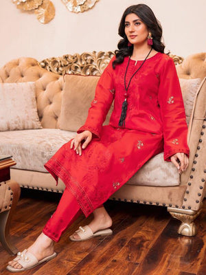 Saya Embroidered Lawn Unstitched 2 Pcs Suit For Women-BE3114/BR15004