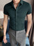 Oxen Nexoluce Super Stretchy Slim Fit Half Sleeve Lycra Casual Shirt For Men-Persian Green-SP1711