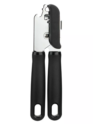 Mainstays 2 Ply Manual Can Opener with Integrated Bottle Opener, Black-SP2731