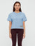 Nyc Polo Terry Fleece Dri Sleeve Sweatshirt For Ladies-Light Blue-SP1294