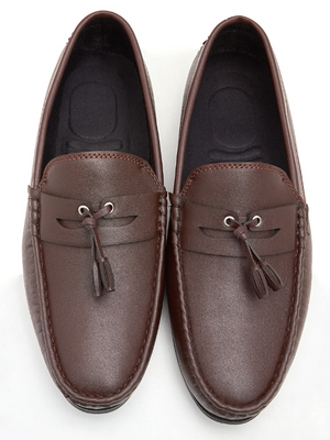 Men's Shoes With Leather Tassel-Brown-SP5673