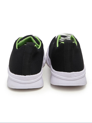 Classic Jogger Shoes with Padded insole For Men-Black & White-SP5516