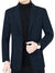 Blazer Personality Stylish Wool Coat For Men-Navy Melange-BE2173