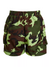 Rising Pop Button Shorts For Ladies-Green Camouflage-SP3467