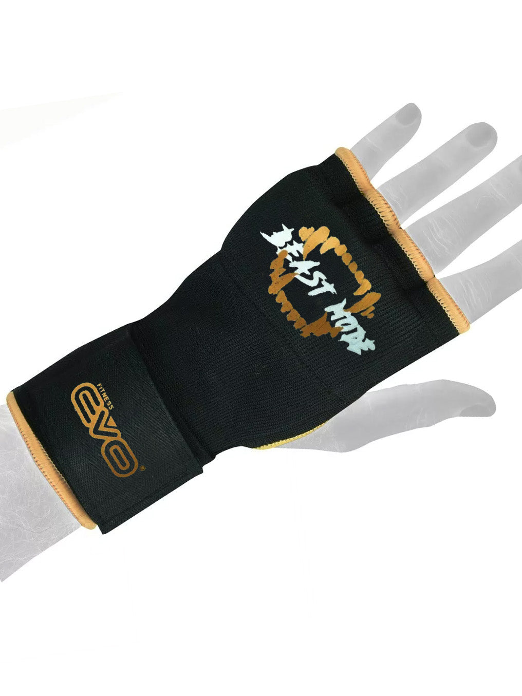 Single Left Hand Evo Fitness Gel Gloves with Bandage-Black with Skin-LV4527