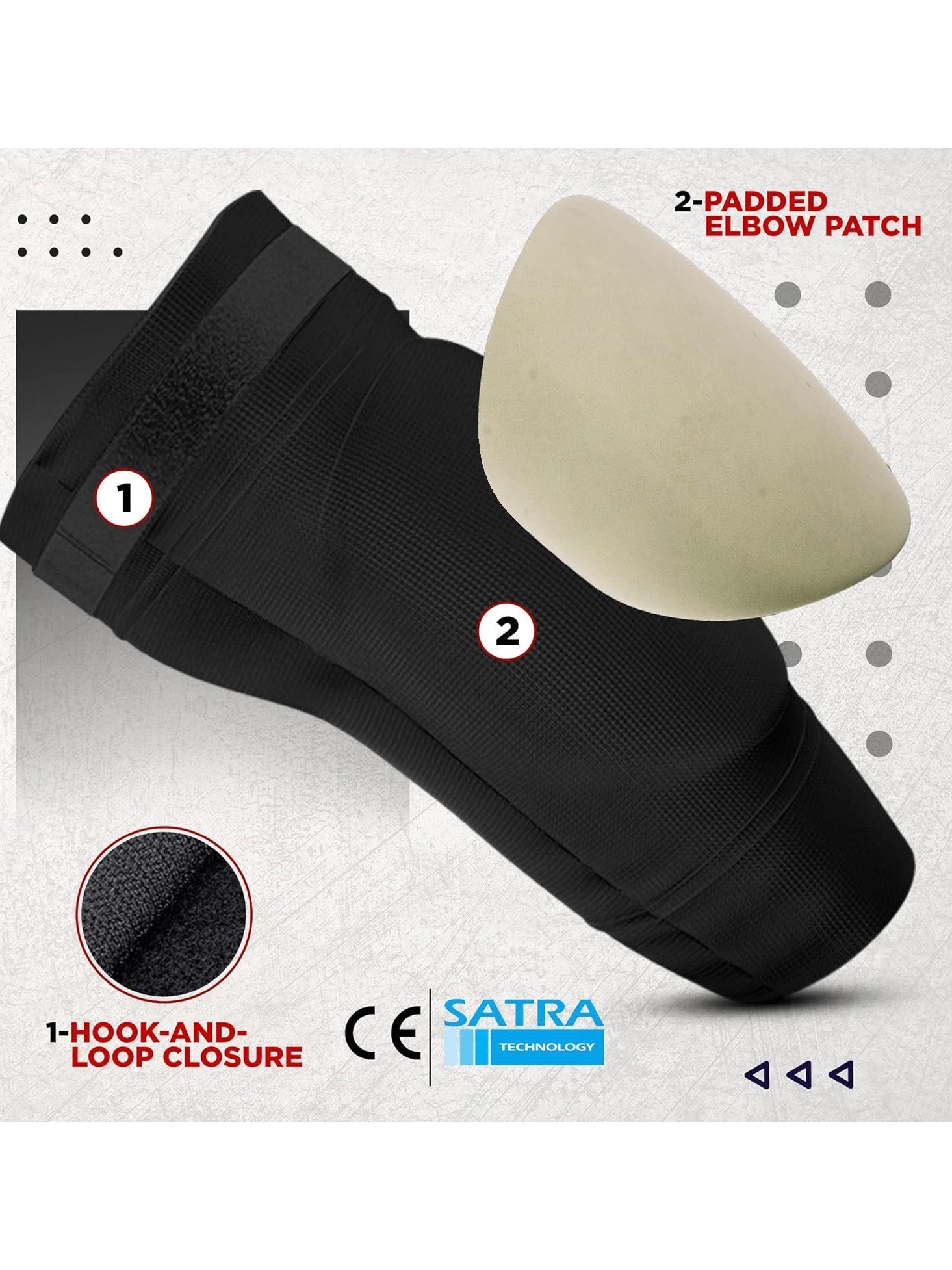 Single Piece Premium Quality Elbow Boxing Pad-Black-LV504