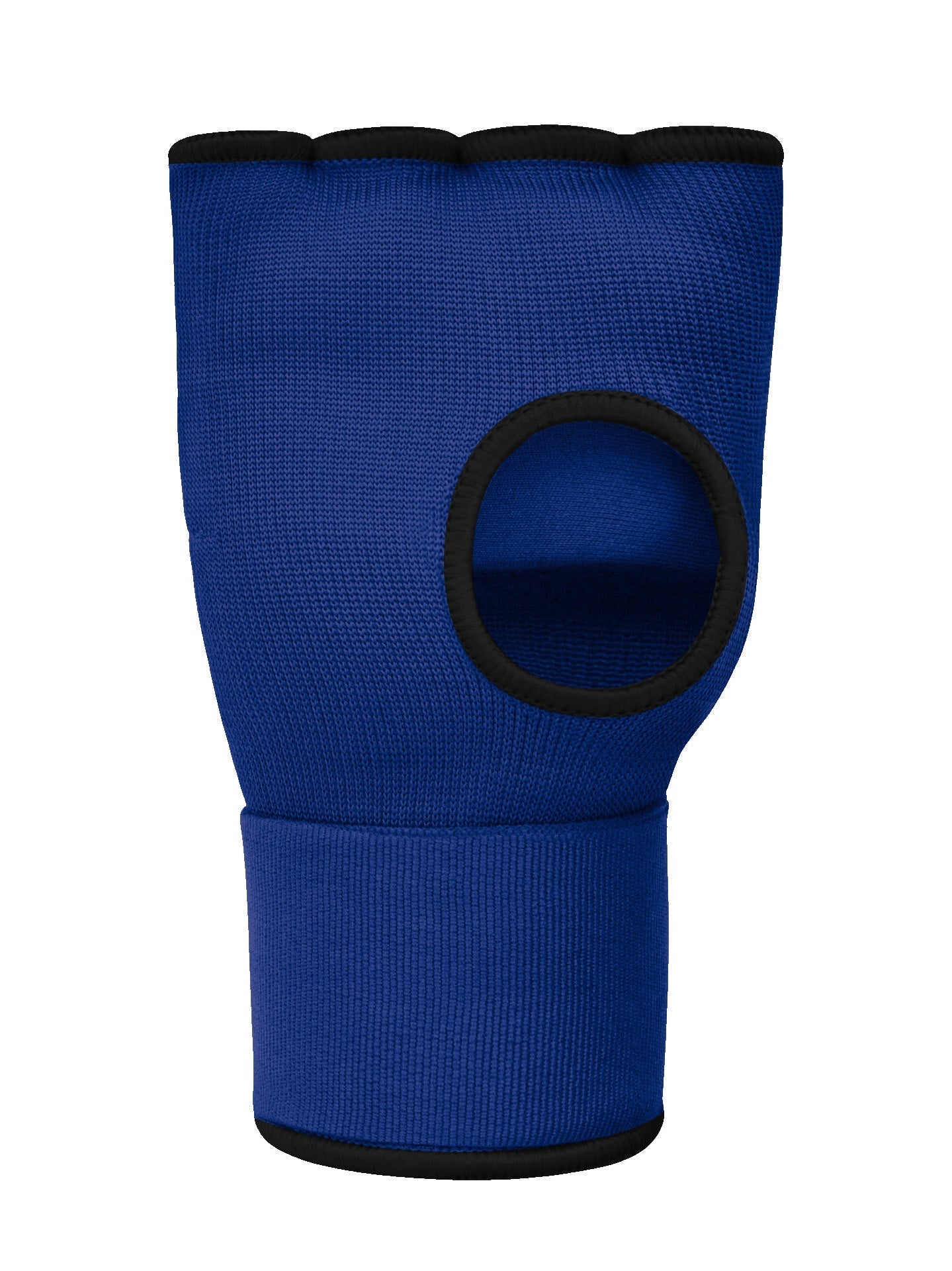 Single Right Hand Premium Quality Gloves with Bandage-Blue with Black-LV4562