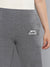 Slazenger Fleece Regular Fit Trouser For Ladies-Charcoal Melange-BE2798