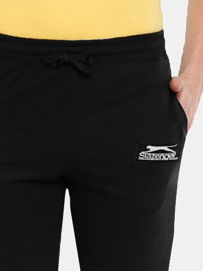 Slazenger Terry Fleece 3 Quarter Short For Men-Black-BE2790/BR14676