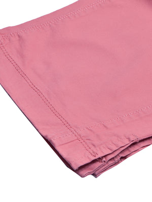 Stooker Cotton Denim Capri For Women-Pink-BE1270/BR13514