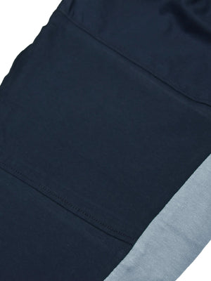 Summer Single Jersey Slim Fit Trouser For Men-Navy With Dark Blue Stripe-SP129/RT2099