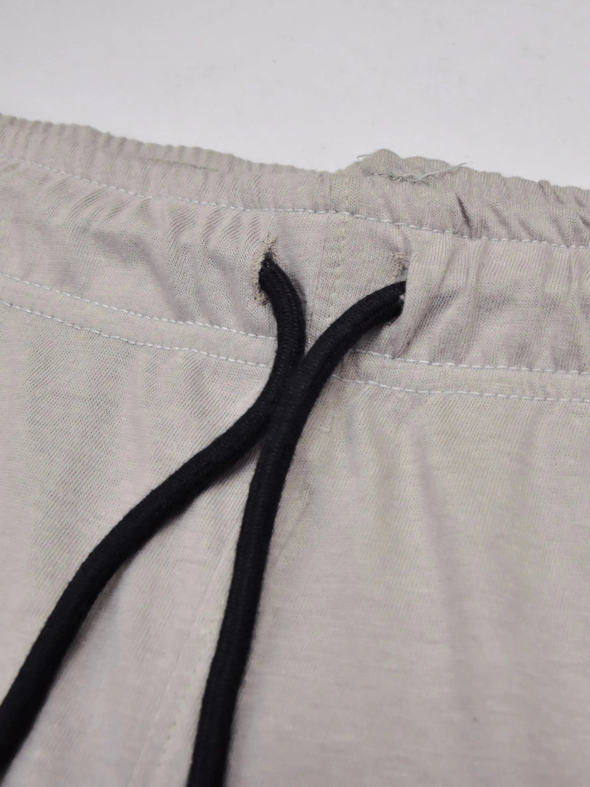 Summer Single Jersey Slim Fit Trouser For Men-Light Tea Pink With Black Stripe-SP131