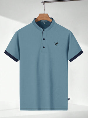 LV Summer Polo Shirt For Men-Bond Blue-BE728/BR12979