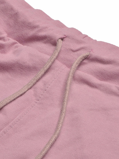 Summer Jersey Terry Slim Fit Bermuda Short For Men-Light Purple with Stripes-BE994/BR13238