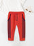 Summer Jersey Terry Slim Fit Short For Kids-Coral Orange with Navy Stripes-BE979