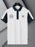 LV Summer Polo Shirt For Men-White & Dark Navy-SP1567/RT2370