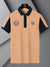 LV Summer Polo Shirt For Men-Light Salmon & Dark Navy-SP1570/RT2372