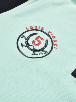 LV Summer Polo Shirt For Men-Mont Green & Dark Navy-SP1541