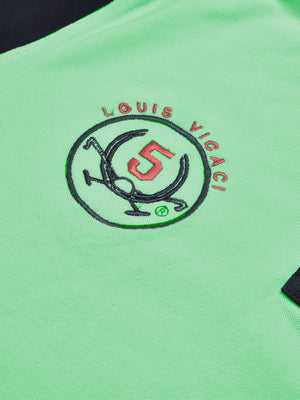 LV Summer Polo Shirt For Men-Light Green & Dark Navy-SP1573/RT2375