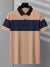 NXT Summer Polo Shirt For Men-Light Orange with Navy Panel-BE683/BR12936