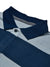 NXT Summer Polo Shirt For Men-Navy & Sky Stripe-BE686/BR12939