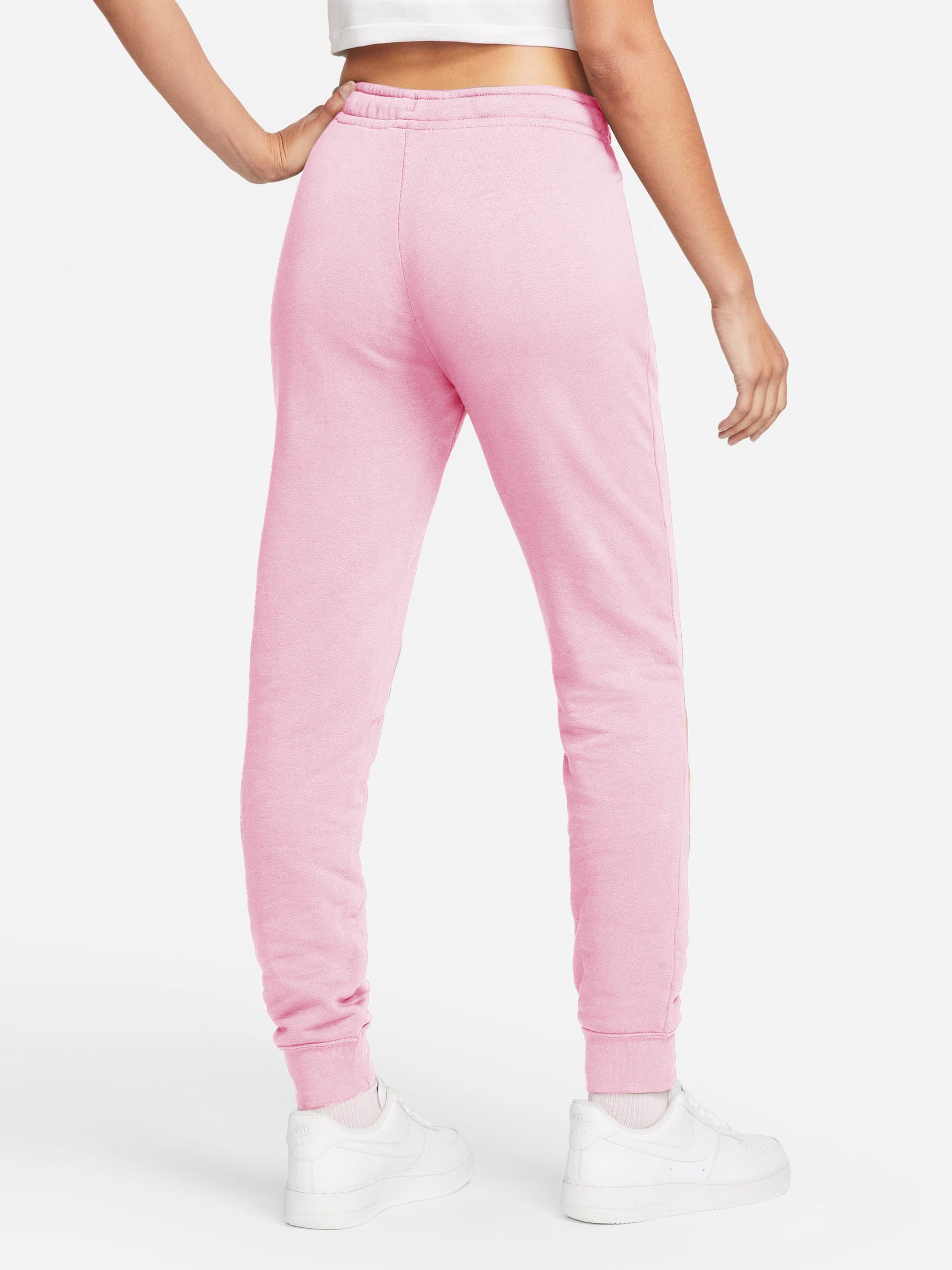 Boohoo Slim Fit Fleece Jogger Trouser For Ladies-Pink-SP761