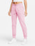 Boohoo Slim Fit Fleece Jogger Trouser For Ladies-Pink-SP761