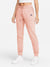 NK Fleece Slim Fit Jogger Trouser For Ladies-Peach Melange-RT1268