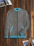 Quilted Zipper Baseball Jacket For Kids-Grey with Sky-BE116