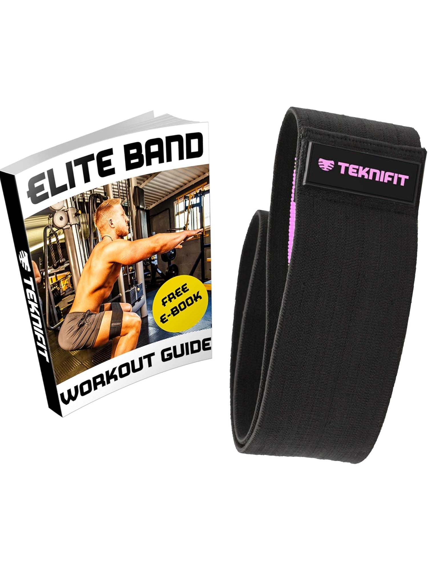 Teknifit Glute Band Premium Fabric Resistance Band (13")for Men-LV385