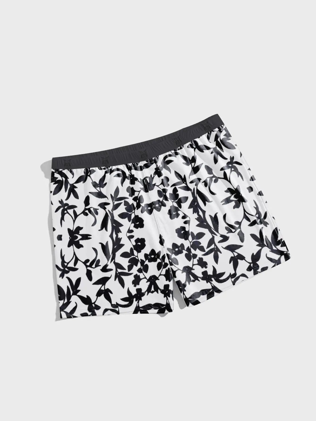 Thread 4 Thought Single Jersey Boxer Short For Men-White with Allover Floral Print-BE18336 M-17