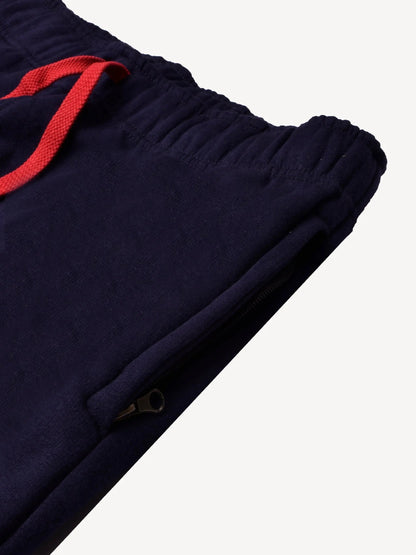 U.S Polo Assn Fleece Tracksuit For Men Dark Navy & Red-SP302/RT2129
