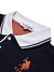 U.S Polo Assn. Summer Polo Shirt For Men-Navy with Coral Orange & White Panel-BE781/BR13028