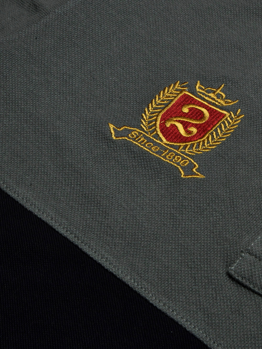 U.S Polo Assn. Summer Polo Shirt For Men-Olive with Black & Red Panel-BE831/BR13070