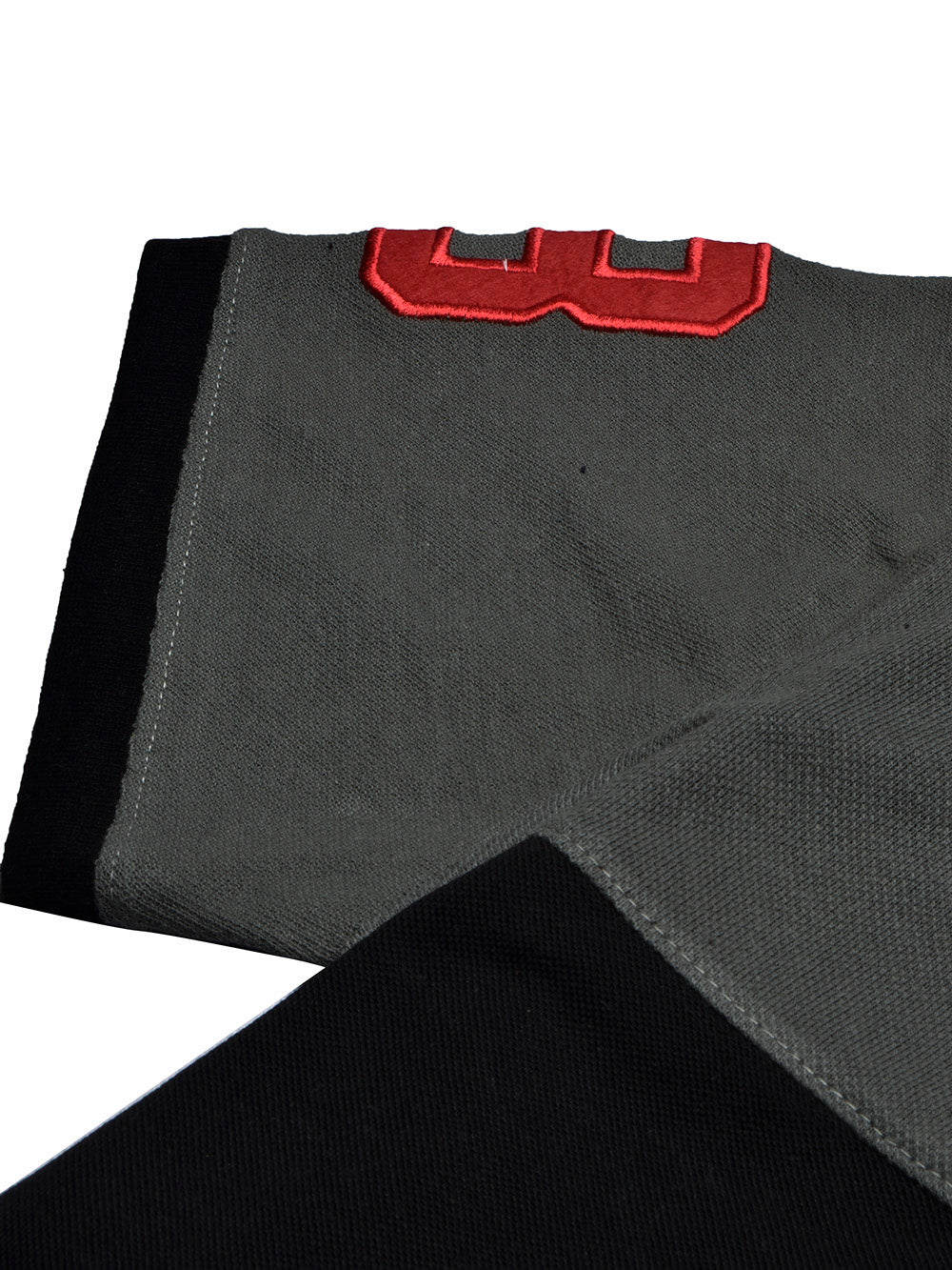 U.S Polo Assn. Summer Polo Shirt For Men-Olive with Black & Red Panel-BE831/BR13070