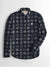 USPA Premium Slim Fit Casual Shirt For Men-Dark Navy with Allover Print-BE1417