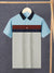 NXT Summer Polo Shirt For Men-Smoke White & Sky with Stripes-SP1513/RT2354