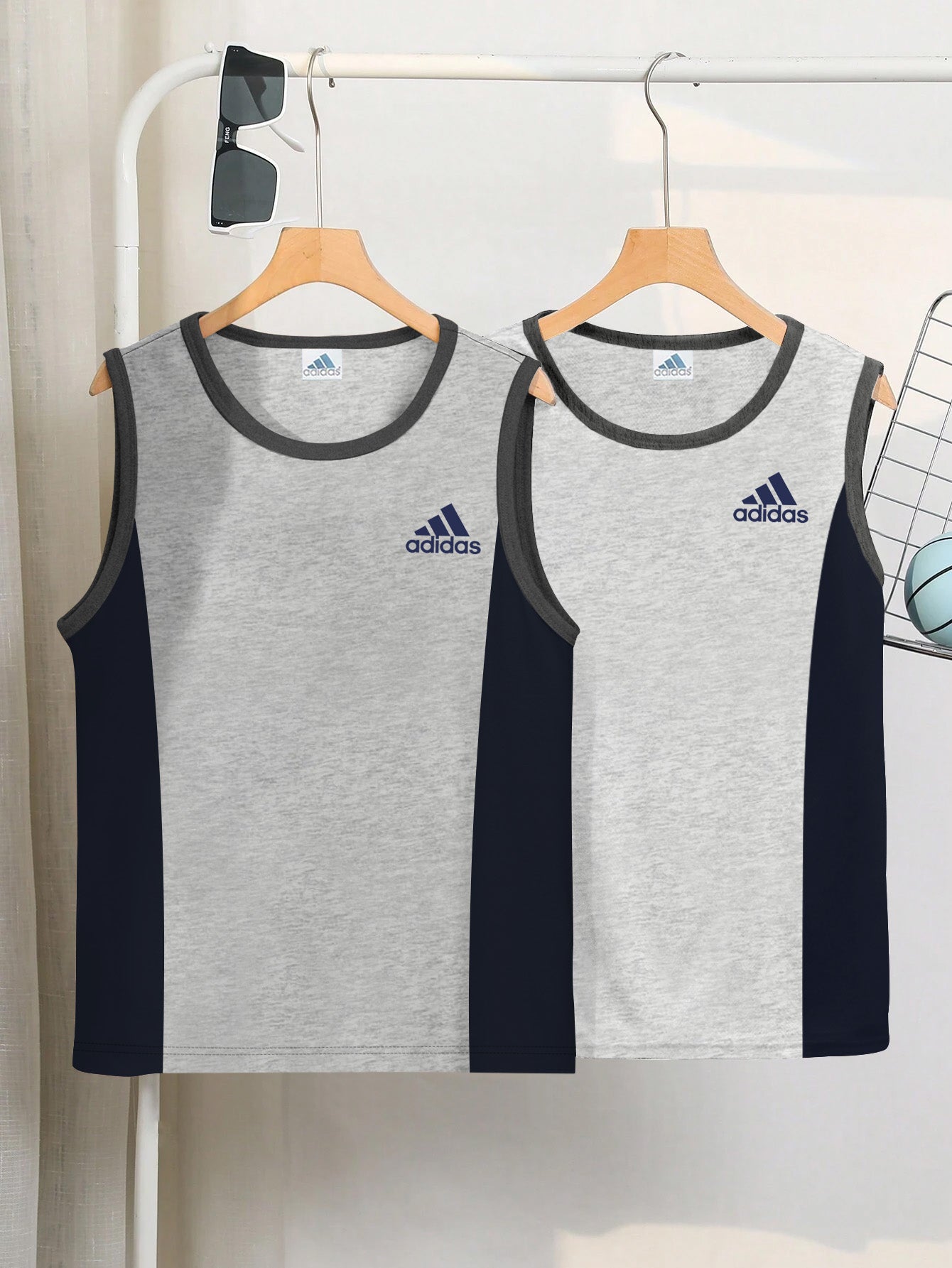 Pack Of 2 ADS Single Jersey Sleeveless T Shirt For Kids-BE3238