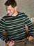 Full Fashion Wool Crew Neck Sweatshirt For Men-Dark Green-BE369/BR1141
