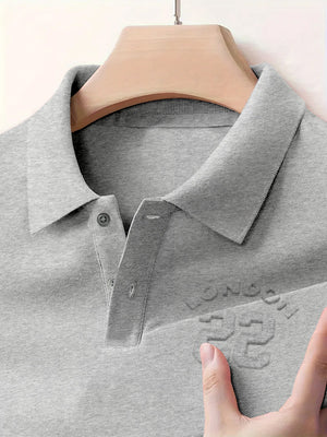 Basic London Half Sleeve Polo Shirt For Men-Grey Melange-SP1940/RT2486