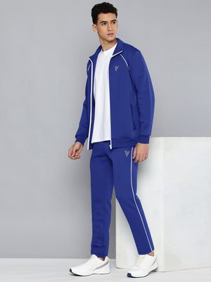 Louis Vicaci Fleece Zipper Tracksuit For Men-Royal Blue-RT1349