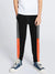 Next Slim Fit Jogger Trouser For Kids-Black with Dark Grey & Orange Panels-SP2611