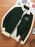 P&B Fleece Zipper Mock Neck Jacket For Men-Dark Green with Skin-BE488/BR1265