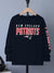 NFL Long Sleeve Tee Shirt For Kids-Navy with Print-SP3123