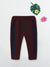 Summer Jersey Terry Slim Fit Short For Kids-Maroon with Navy Stripes-SP1878