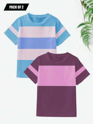 Pack Of 2 Single Jersey Tee Shirt For Kids